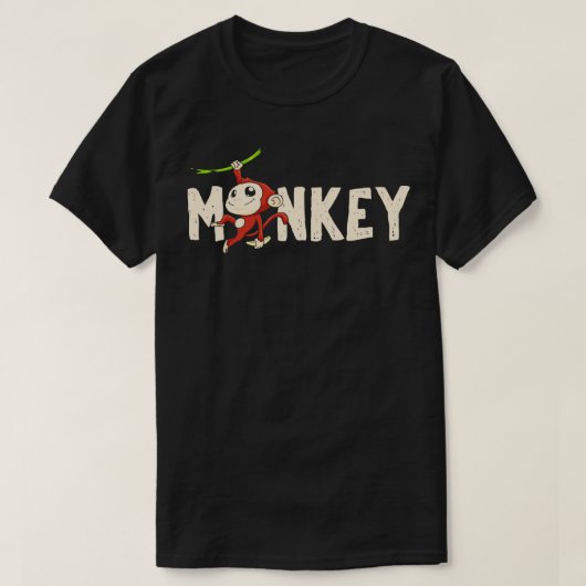 サル霊長類類猿人 Tシャツ (デザイン正面)
