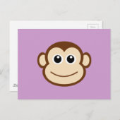 サル顔漫画 ポストカード (正面/裏面)