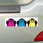 サル顔 バンパーステッカー (車上)