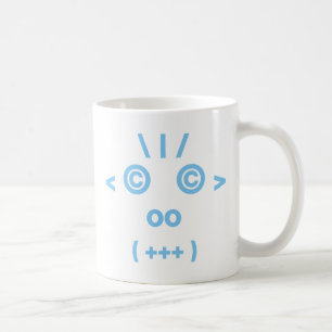 サル顔(青) コーヒーマグカップ