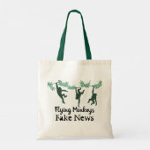 サル飛んでいるのトートバッグ トートバッグ (裏面)
