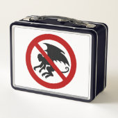 サル飛んでいる禁止 メタルランチボックス (裏面)