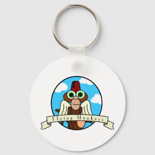 サル飛んでいる類 キーホルダー (正面)