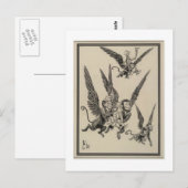 サル飛んでいる類 ポストカード (正面/裏面)