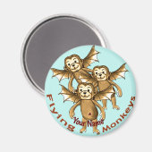 サル飛んでいる類 マグネット (正面/裏面)