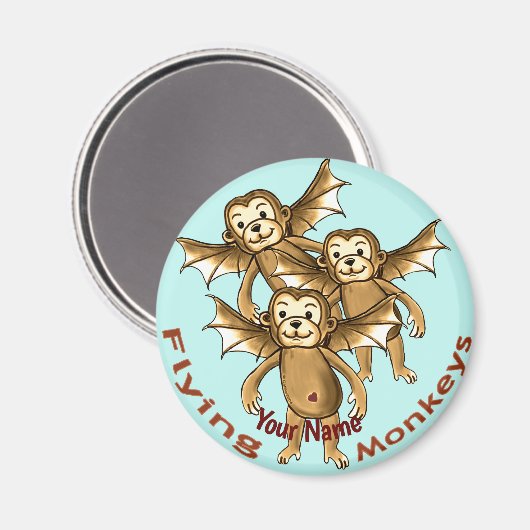 サル飛んでいる類 マグネット (正面/裏面)