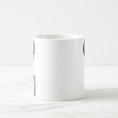 サル飛んでいる：熱気球 コーヒーマグカップ (中央)