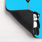 サル飛んでいる：熱気球 マウスパッド (コーナー)