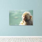 サル3 キャンバスプリント (インサイチュ (ウッドフロア))