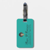 サル・イデンティカ ラゲッジタグ (裏面縦)