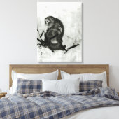 サル キャンバスプリント (インサイチュ (寝室))