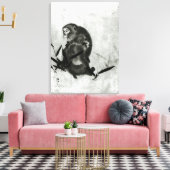 サル キャンバスプリント (インサイチュ (リビング))