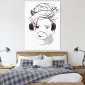 サル。 キャンバスプリント (インサイチュ (寝室))