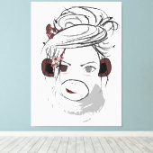 サル。 キャンバスプリント (インサイチュ (ウッドフロア))