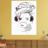 サル。 キャンバスプリント (インサイチュ (リビング))