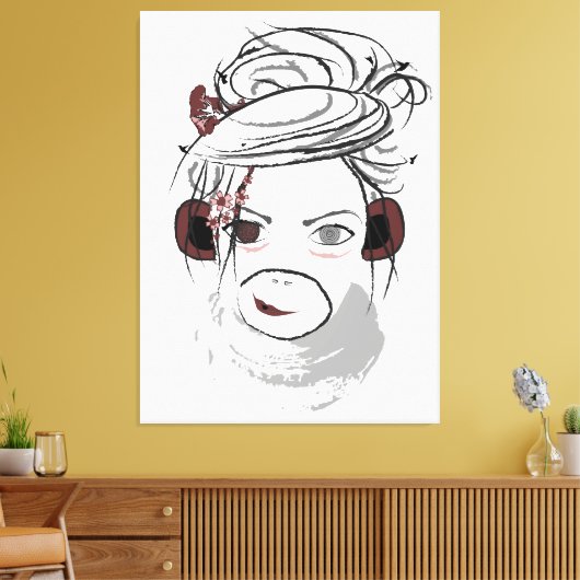 サル。 キャンバスプリント (インサイチュ (リビング))