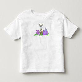 サル、キリン、カバ トドラーTシャツ