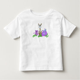 サル、キリン、ヒッポ トドラーTシャツ