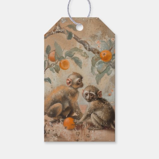 サル – ギフトラベル ギフトタグ (正面)