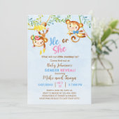 サル、サルのジェンダーは招待を明らかにする。 招待状 (スタンド正面)