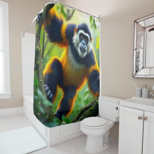 サル シャワーカーテン (インサイチュ)