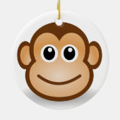 サル セラミックオーナメント (裏面)