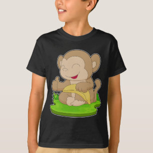 サル バナナ フルーツ Tシャツ