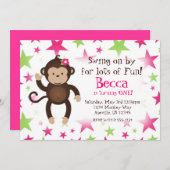 サル·ピモダンンク&グリーン·スター誕生パーティー 招待状 (正面/裏面)