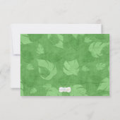 サル ベイビーシャワーの感謝カード サンキューカード (裏面)