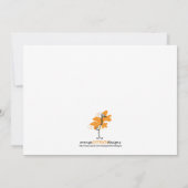 サル ベビーシャワーの招待状 招待状 (裏面)