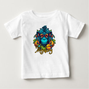 サル ベビーTシャツ