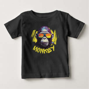 サル ベビーTシャツ
