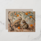 サル – ホイルポストカード 箔シーズンポストカード (正面/裏面)