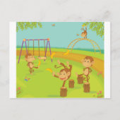 サル ポストカード (正面)