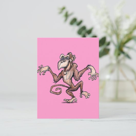 サル ポストカード (スタンド正面)