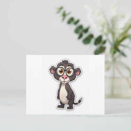 サル ポストカード (スタンド正面)