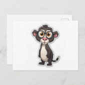 サル ポストカード (正面/裏面)