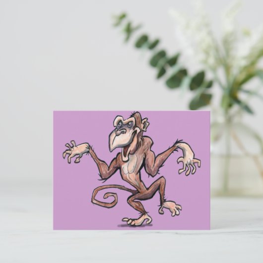 サル ポストカード (スタンド正面)