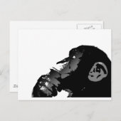 サル ポストカード (正面/裏面)