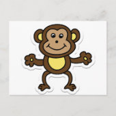 サル ポストカード (正面)