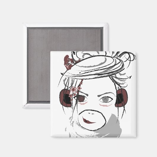 サル。 マグネット (正面/裏面)