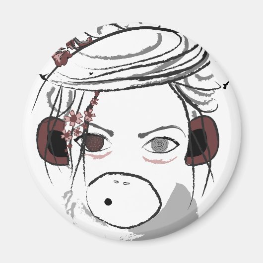 サル。 マグネット (正面)