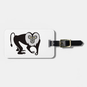 サル – ライオン尾MACAQUE – 絶滅危惧動物 ラゲッジタグ