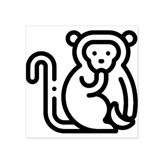 サル ラバースタンプ (インプリント)