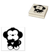 サル ラバースタンプ (押印)