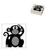 サル ラバースタンプ (押印)