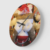 サル ラージ壁時計 (傾斜)