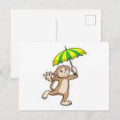 サル レイン ウェア ポストカード (正面/裏面)