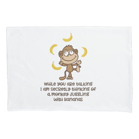 サル 枕カバー (正面)