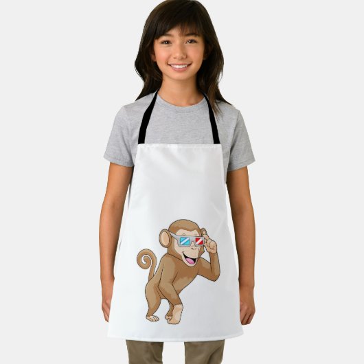 サル(眼鏡) エプロン (インサイチュ)